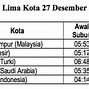 Waktu Subuh Sampai Jam Berapa